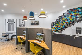 24-Hour business center with computers and wireless printing