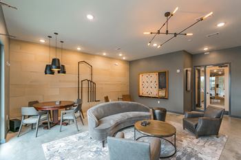 24-Hour resident lounge with kitchenette and tv/gaming area