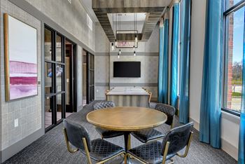 Conference area with tv