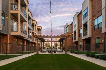 Fenced-in courtyards available