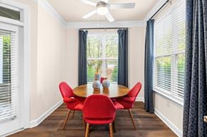 Morrisville apartment for rent - A dining room with a table and chairs.