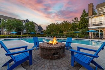 Fire pit with cozy seating