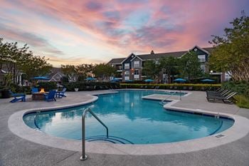 Resort-style pool with sundeck