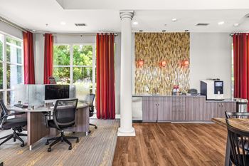24-Hour clubhouse with coffee bar and wi-fi