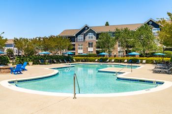 Resort-style pool with sundeck