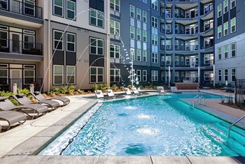Resort-style pool with sundeck
