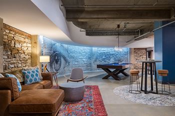 Speakeasy-inspired lounge