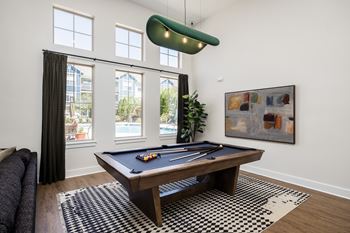 Brand new game room with billiards and vintage games