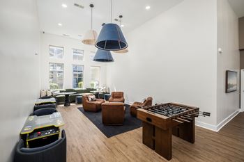 Brand new game room with billiards and vintage games