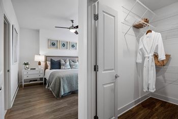Walk-in closets with space saving options