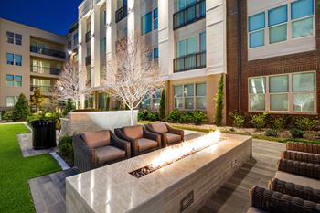 Fire pit with cozy seating