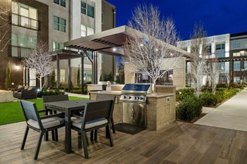 Bbq grilling area