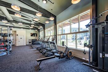 24-Hour cardio and strength training fitness center with yoga studio