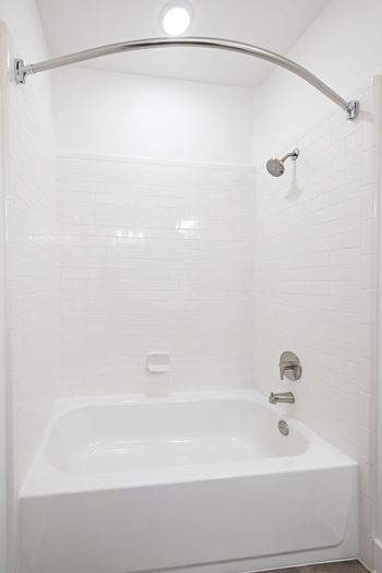 Garden soaking tub and standalone glass door showers*