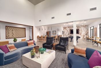 Clubhouse with wi-fi, coffee bar, and pool table