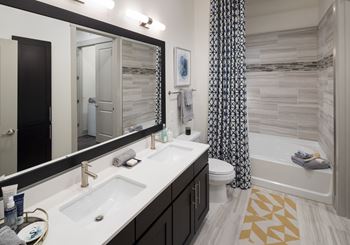 Baths with double vanities*