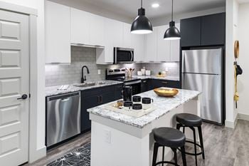 Stainless steel kitchen appliances