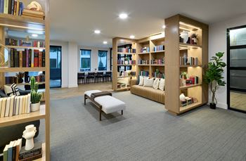 South building: community library with pc