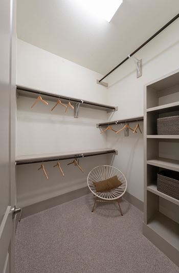 Martin model master bedroom walk-in closet
