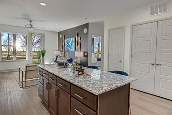 Gourmet kitchen island*