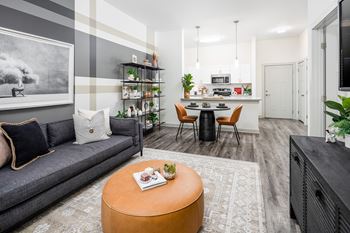 Wood plank style flooring in common areas
