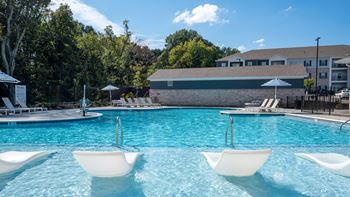 Resort-style swimming pool and sundeck
