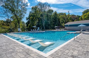 Resort-style swimming pool and sundeck