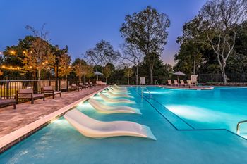 Resort-style swimming pool and sundeck