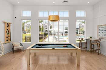 Clubhouse with game lounge
