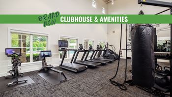 Brand new 24-hour cardio and strength training fitness center with peloton and yoga studio