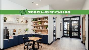 24-Hour clubhouse with coffee bar and wi-fi