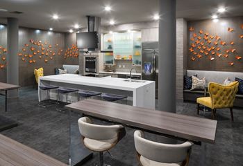 Demonstration kitchen with private dining area