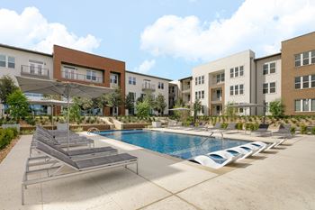 Resort-style pool and sundeck with wi-fi