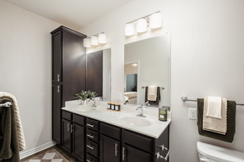Baths with double vanities*
