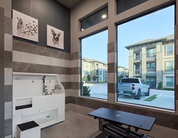 Pet-friendly community with dog park and pet spa
