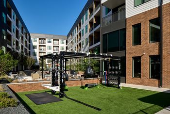 South building: state of the art cardio & strength training fitness center featuring: yoga, stretching and barre area, peloton bikes, peloton row, peloton tread, trx and hiit training equipment, echelon reflect on demand workouts, outdoor fitness area, free weights and more!