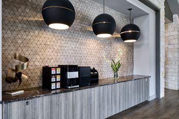 24-Hour clubhouse with coffee bar and wi-fi