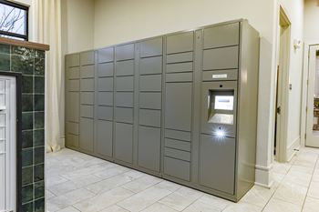 Parcel pending package lockers