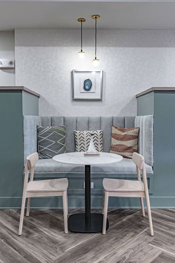 Resident lounge with cozy seating