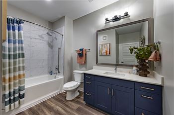 Matching finishes in bathrooms