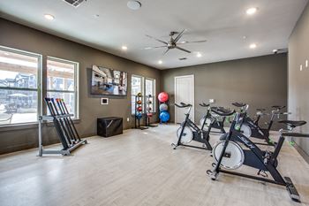 Yoga and cycling studio