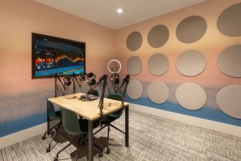 Podcasting studio