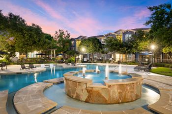 Resort-style pool and sundeck with wi-fi