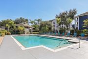 Tampa apartment for rent - Resort style swimming pool with lounge chairs at The Arbor Walk Apartments, Florida, 33617
