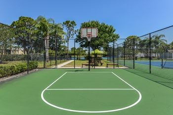 Outdoor basketball court