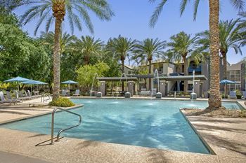 Pool with sunning deck