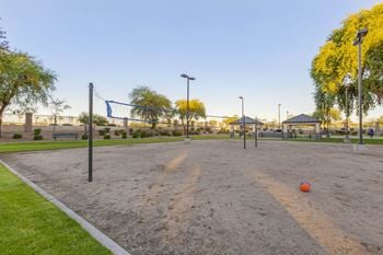Volleyball court view
