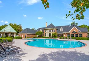 Greensboro apartment for rent - Poolside Sundeck at Bridford Lake Apartments, Greensboro, NC, 27407