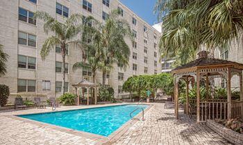 Sparkling swimming pool