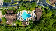 Jensen Beach apartment for rent - aerial view of a house with a swimming pool at Heritage Bay, Jensen Beach Florida